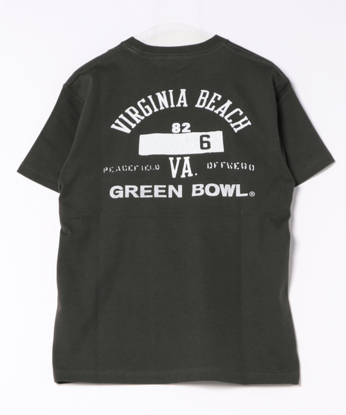 tシャツ 「日本製」グリーンボウル 「GREEN BOWL」Organic CottonT-shirts (B柄 VIRGINIA) レディース メン GREEN BOWL tシャツ 「日本製」グリーンボウル 「GREEN BOWL
