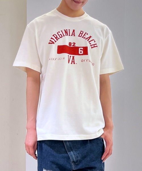tシャツ 「日本製」グリーンボウル 「GREEN BOWL」Organic CottonT-shirts (B柄 VIRGINIA) レディース メン