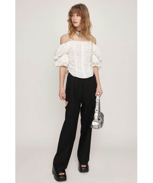 SLY スラックス パンツ SIDE HOLE RELAX TROUSERS サイド ホール