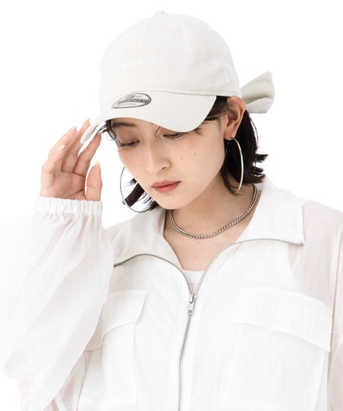 新品❤️archivio ホワイトキャップ リボン付き NEW ERA キャップ 帽子 ニューエラキャップ ONSPOTZ別注 9TWENTY