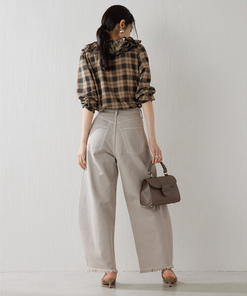 Whim Gazette（ウィム ガゼット） シャツ ブラウス フリルチェック