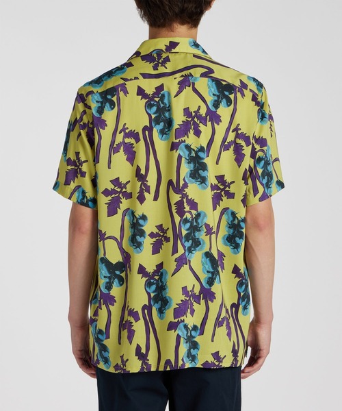 PS Paul Smith Taverna 総柄　グリーン　半袖シャツ　Mサイズ PS Paul Smith シャツ Oxalis Floral” 半袖シャツ / 152310