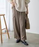 パンツ カーゴパンツ 麻テンセルカーゴパンツ ...の詳細画像1