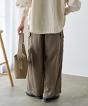 パンツ カーゴパンツ 麻テンセルカーゴパンツ ...の詳細画像3