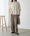 パンツ カーゴパンツ 麻テンセルカーゴパンツ ...の詳細画像4