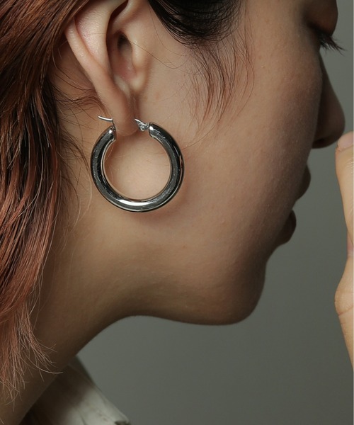 ORLEAN ピアス 「ORLEAN」メタルフープピアス 30mm レディース