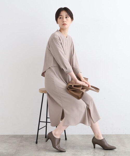 【美品】インディヴィヴァイ-INDIVI VAI-レースフェイクレイヤードワンピ 美品】インディヴィヴァイ-INDIVI VAI-レースフェイクレイヤード
