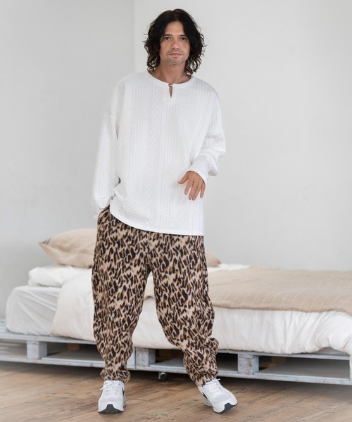 CAMBIO（カンビオ） パンツ mp12635- Leopard Jacquard Pants