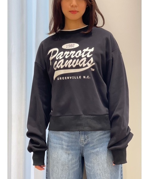 トレーナー スウェット PC Athletic logo crew sweat レディース