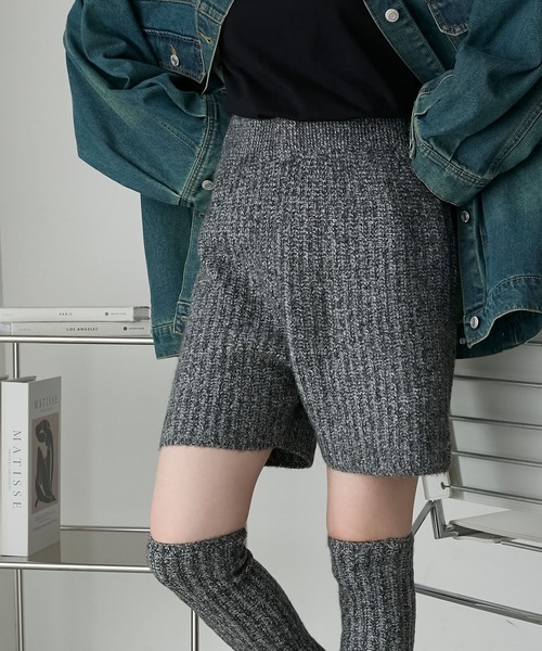 forksy.（フォルクシー） パンツ 「forksy.」プレーティングリブニット