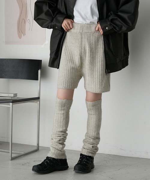 forksy.（フォルクシー） パンツ 「forksy.」プレーティングリブニット