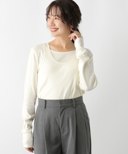 LEPSIM tシャツ 2PレイヤードタンクロンT 153255 レディース