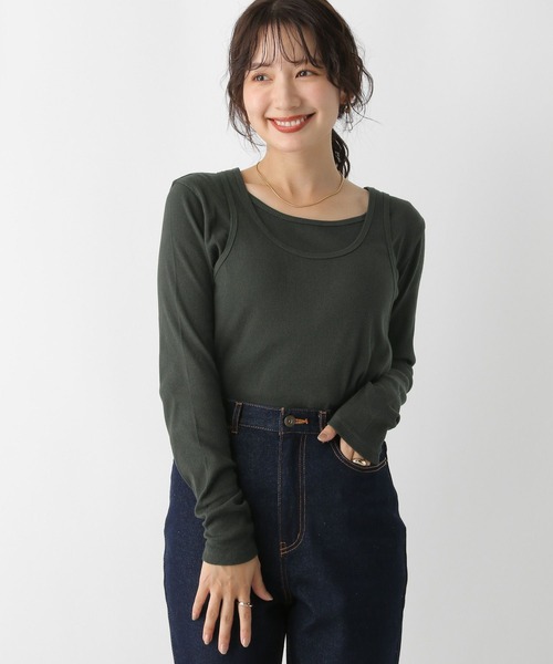 LEPSIM tシャツ 2PレイヤードタンクロンT 153255 レディース
