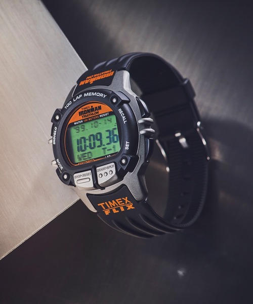 TIMEX TW5M63200VK 腕時計 ブラック アイアンマン フリックス TIMEX タイメックス アイアンマン フリックス 100 TW5M63200