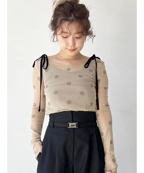 リリーブラウン マリークワント シアートップス LILY BROWN×MARY QUANT】シアートップス(Tシャツ・カットソー