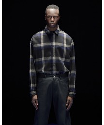 EMPORIO ARMANI シャツ 「エンポリオ アルマーニ」ASV ブラックブルー