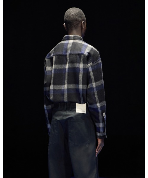 EMPORIO ARMANI シャツ 「エンポリオ アルマーニ」ASV ブラックブルー