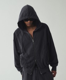 Overdyed Double Zip-up Parker/オーバーダイダブルジップアップ