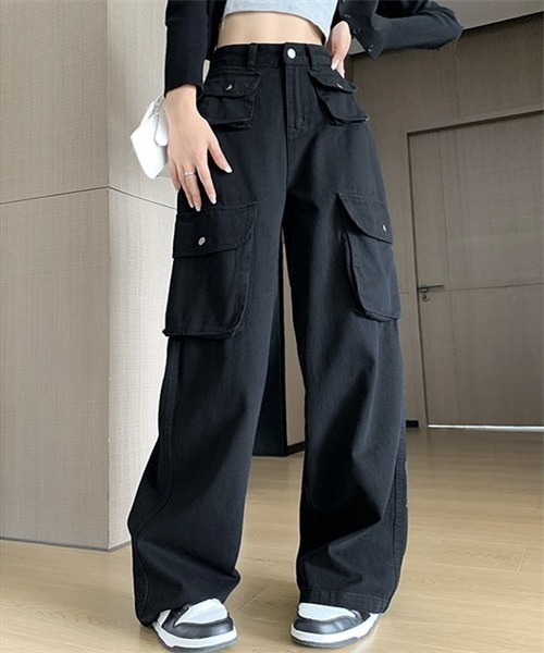 Dream garden（ドリームガーデン） カーゴパンツ 綿100％ 上品なワイド