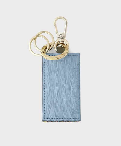 【新品未使用】ポールスミス キーホルダー Paul Smith 【名入れ】[在庫処分] ポールスミス キーリング ロゴ