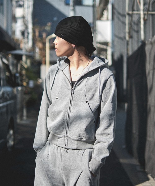 MOA CON フーディー パーカー Мサイズ CONZ パーカー ショートジップフーディー メンズ : ZOZOTOWN Yahoo!店