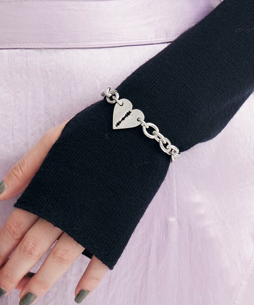 【BASICKS】HEART RAZOR BRACELET (Medium Link) BASICKS ブレスレット 「BASICKS/ベーシックス」Heart Razor