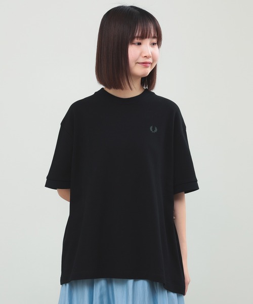 FRED PERRY Tシャツ　レディース Sサイズ FRED PERRY tシャツ 「別注」FRED / Reluxed Pique T-shirt