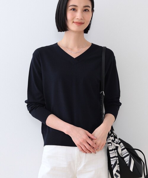 INDIVI（インディヴィ） ニット セーター 「洗える／シルク混」きれい