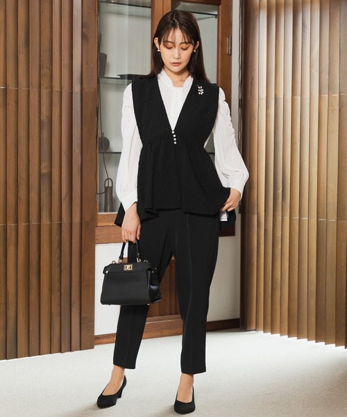 troisiemeCHACO スーツ ベスト 「chaco」ふくれジャガード