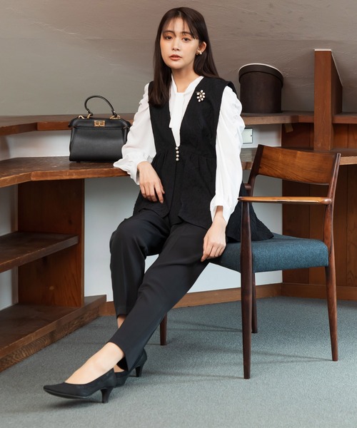 troisiemeCHACO スーツ ベスト 「chaco」ふくれジャガード