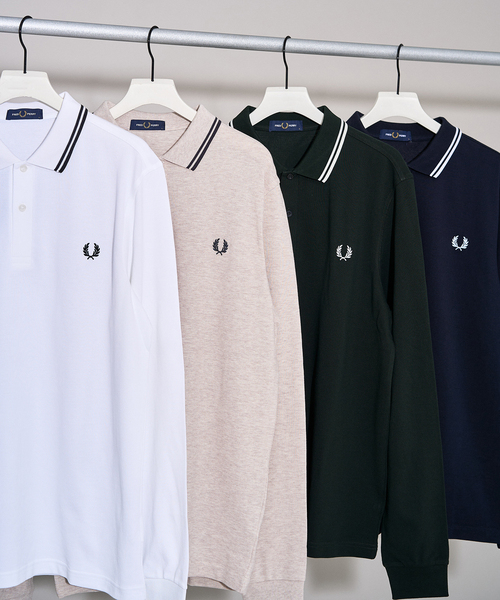 フレッドペリー  ポロシャツS M3636]FRED PERRY(フレッドペリー) LS TWIN TIPPED SHIRT