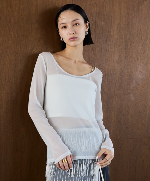 AIC. tシャツ 2WAYラメシアートップス レディース : ZOZOTOWN Yahoo!店