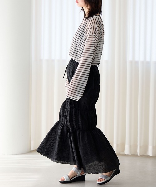 HIMIKO サンダル 「HIMIKO」ゴムベルトウェッジヒールサンダル