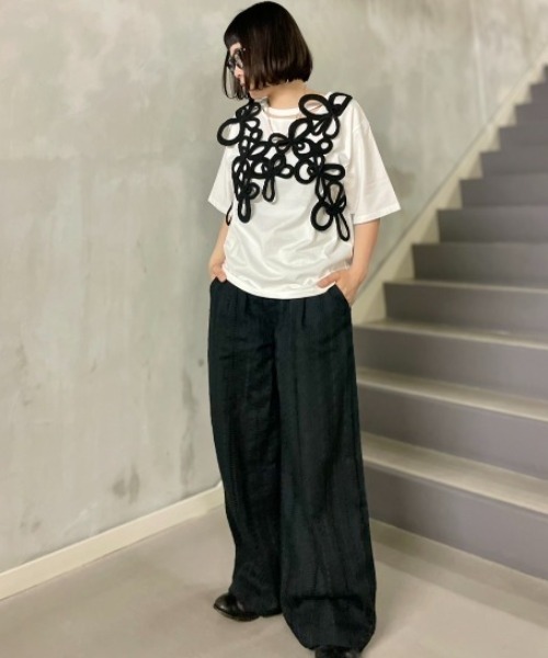 ベスト/ジレ RUMCHE  Bond Yarn Harness RUMCHE ベスト ジレ RUMCHE(ラムシェ) Flower Bond Yarn Harness