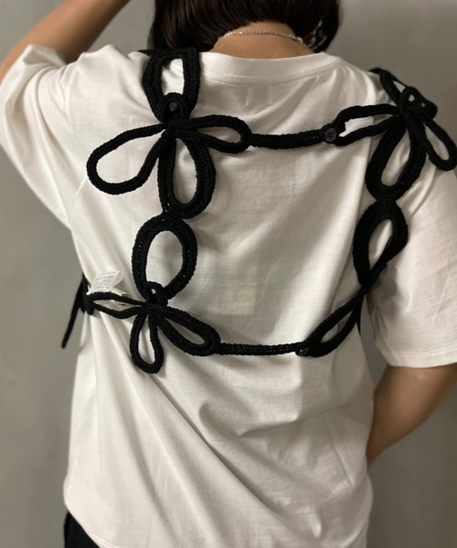 ベスト/ジレ RUMCHE  Bond Yarn Harness RUMCHE ベスト ジレ RUMCHE(ラムシェ) Flower Bond Yarn Harness