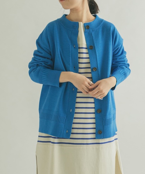 「FORK&SPOON」 ニットカーディガン 1 レッド レディース_画像4