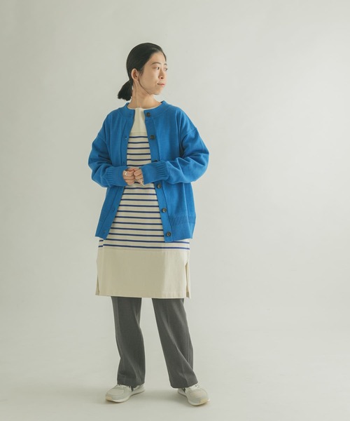 「FORK&SPOON」 ニットカーディガン 1 レッド レディース_画像8