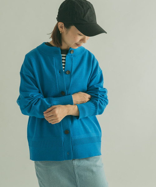 「FORK&SPOON」 ニットカーディガン 1 レッド レディース_画像10