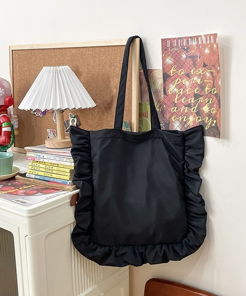 Wフリル付きトートバッグ♥️lune Wフリル付きトートバッグ♥️lune様専用