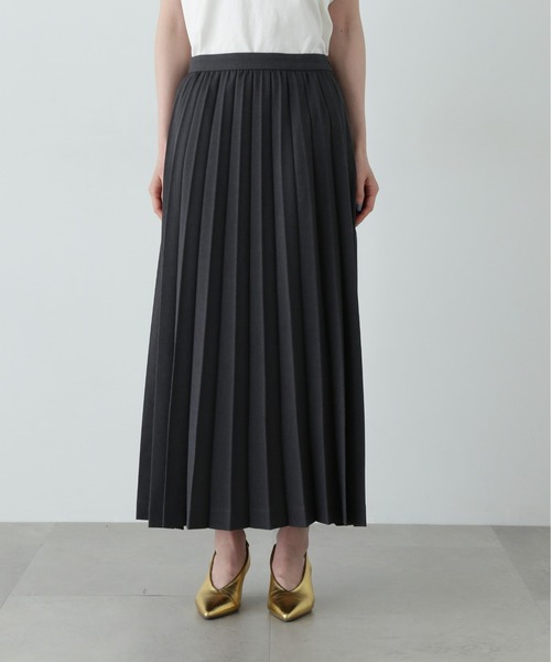 ⭐︎新品 XSチャコール ブリーフィング ダウン スカート  定価33,000円 N.Natural Beauty Basic スカート ロングプリーツスカート