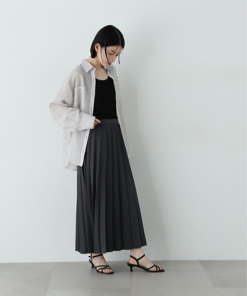 N.Natural Beauty Basic スカート ロングプリーツスカート