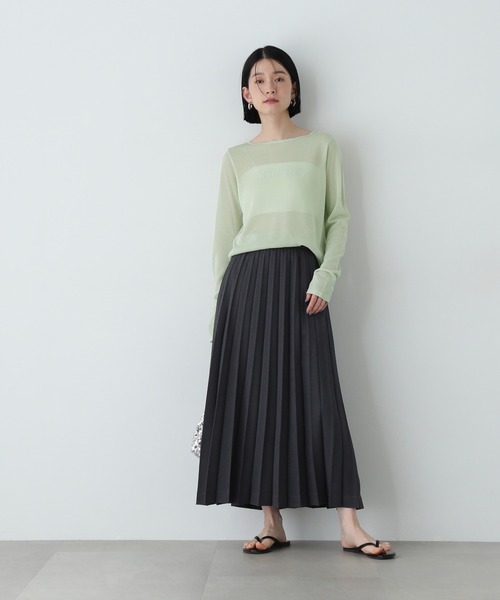 タグ付き新品⭐︎NATURAL BEAUTY BASIC プリーツスリットスカート NATURAL BEAUTY BASIC（ナチュラルビューティーベーシック）の