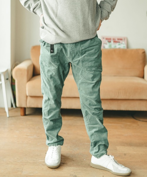 「gym master」 コーデュロイパンツ MEDIUM グレー メンズ_画像6
