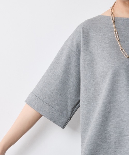 tシャツ 5分袖カットソープルオーバー「大きいサイズ有」シックスタイル レディース 5分袖カットソープルオーバー＜大きいサイズ有＞シックスタイル