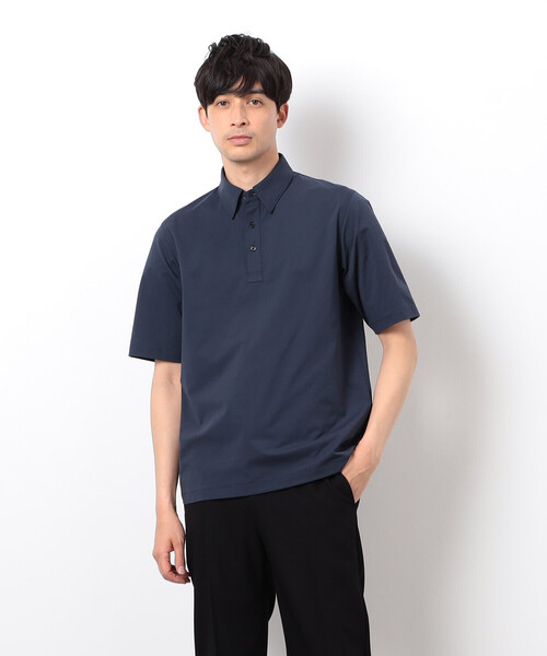 Dime ネイビー ポロシャツ M COMME CA ISM ポロシャツ 「吸水速乾」 軽量ストレッチ メンズ