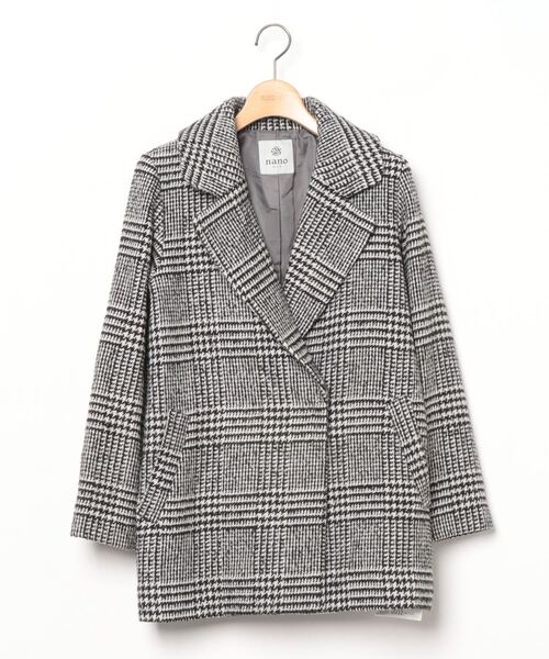 NANO universe（ナノ・ユニバース） コート 36 ブラック レディース