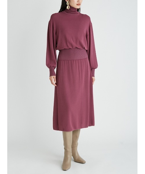 Mila Owen（ミラオーウェン） ニットワンピース 1 パープル レディース