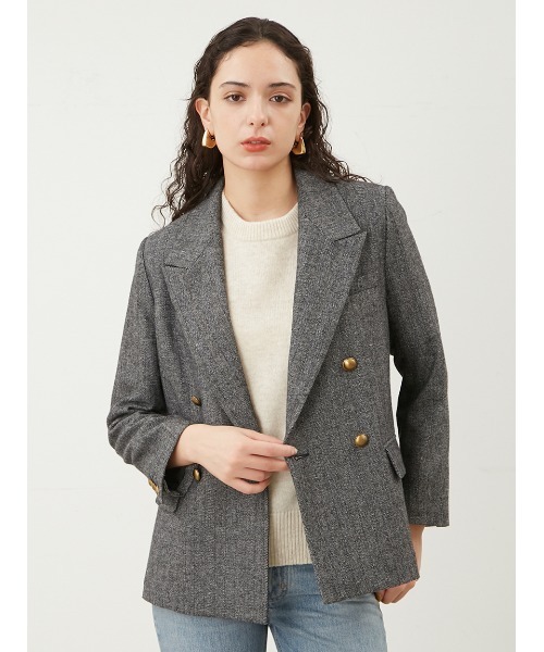 ミラオーウェン テーラードジャケット Mila Owen（ミラオーウェン） テーラードジャケット FREE ブラック