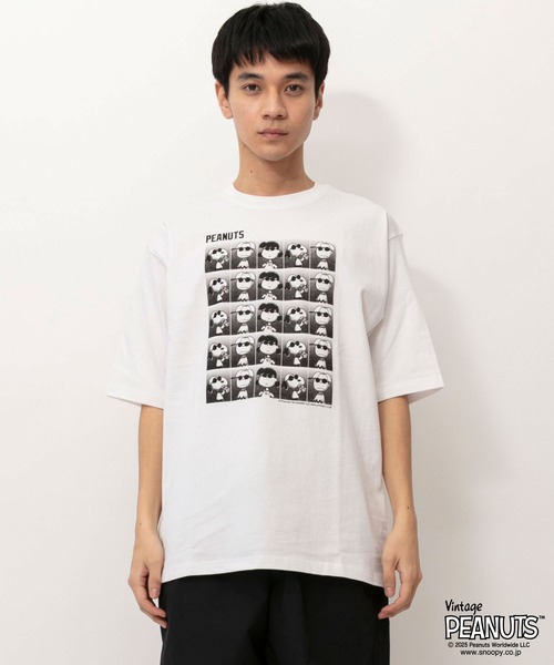SNOOPY（スヌーピー） tシャツ PEANUTS ALIGNS Tシャツ メンズ