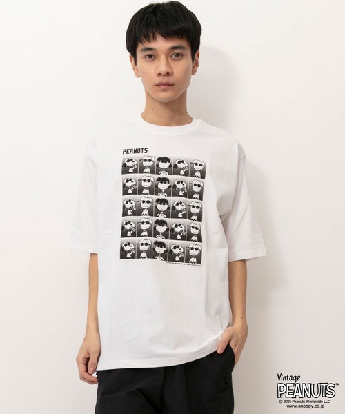 SNOOPY（スヌーピー） tシャツ PEANUTS ALIGNS Tシャツ メンズ